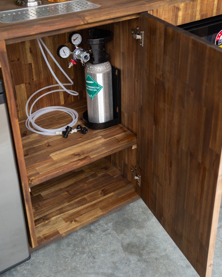 Timber cabinet interior and its working details